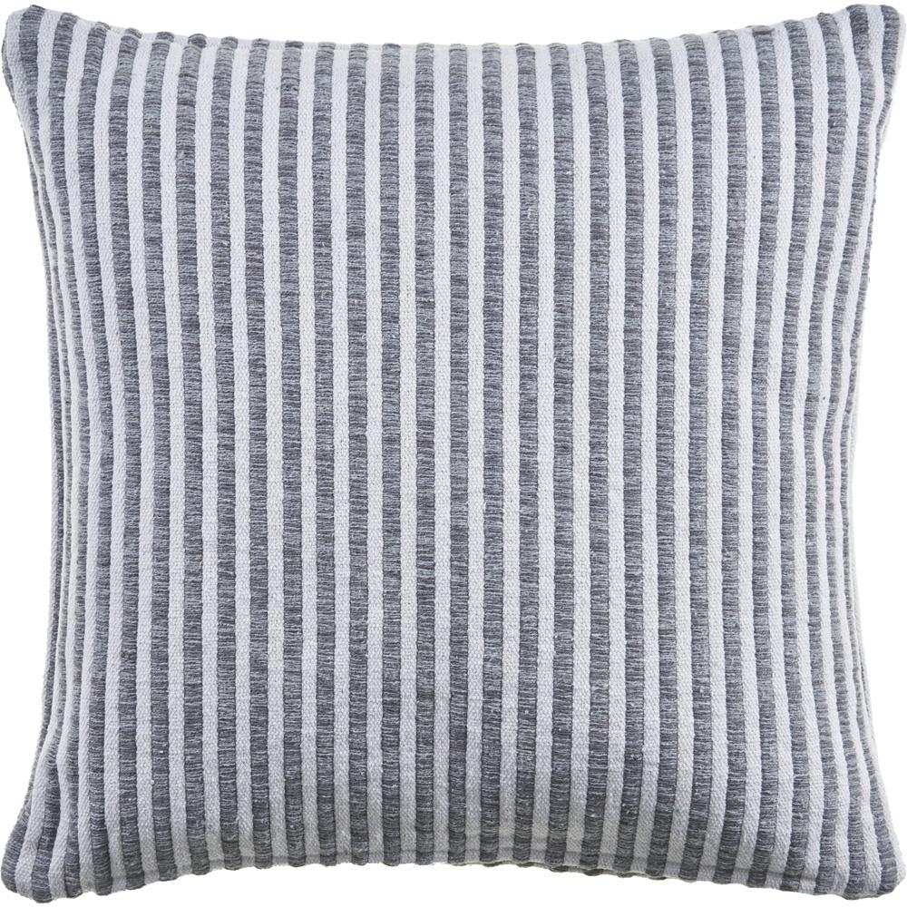 Gray and Cream Striped LR04651 Throw Pillow - Rug & Home