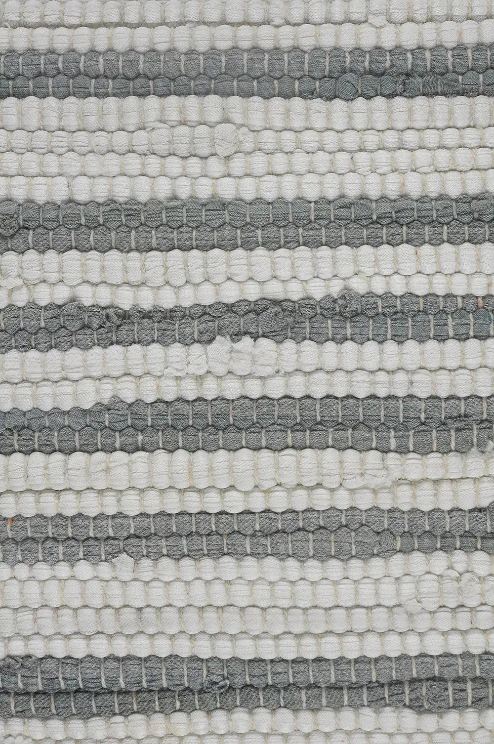 Gray and White Striped Jute Bordered LR099444 Throw Pillow