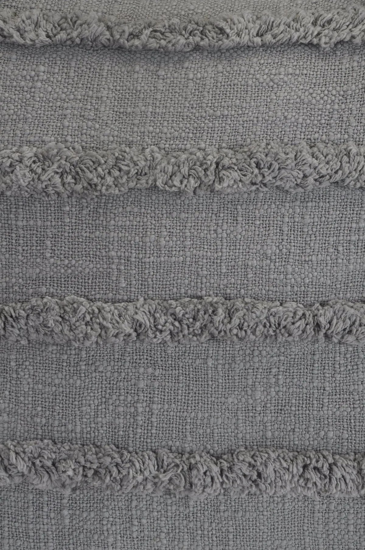 Gray Overtufted Solid LR07511 Throw Pillow