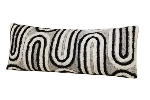 Groove 08243WHT White/Blue Pillow