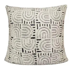 Groove 08245WHT White/Blue Pillow - Rug & Home