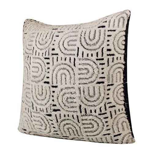 Groove 08245WHT White/Blue Pillow - Rug & Home