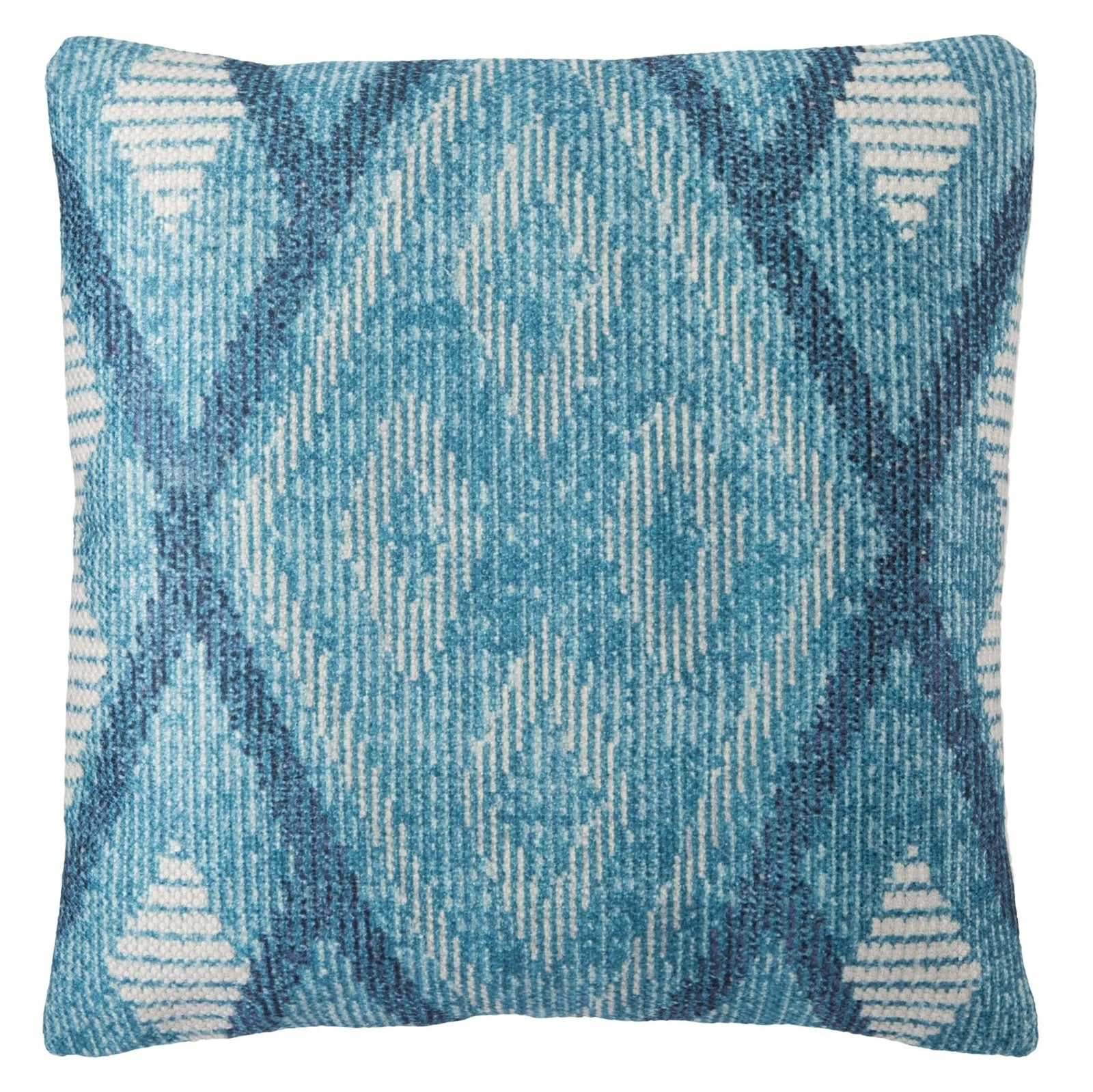 Groove By Nikki Chu Grn06 Sadler Blue/White Pillow - Rug & Home