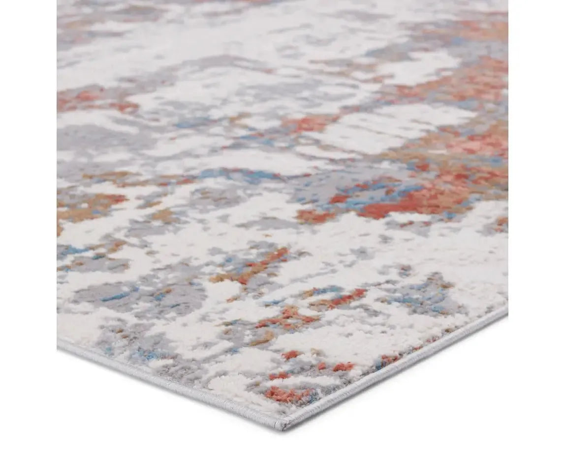 Grotto GRO01 Grey/Red Rug - Rug & Home