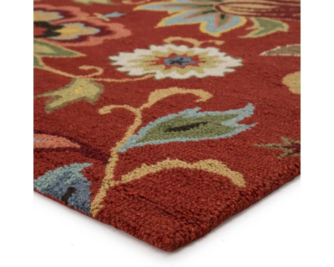 Hacienda HAC11 Zamora Velvet Red Rug - Rug & Home