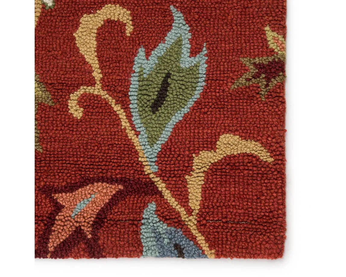 Hacienda HAC11 Zamora Velvet Red Rug - Rug & Home