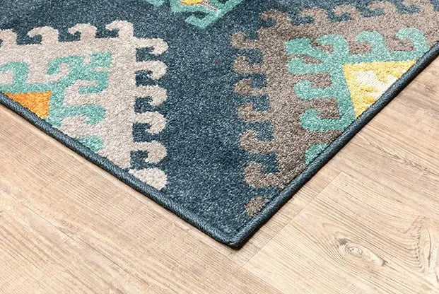 Hampton 4929B Navy / Grey Rug