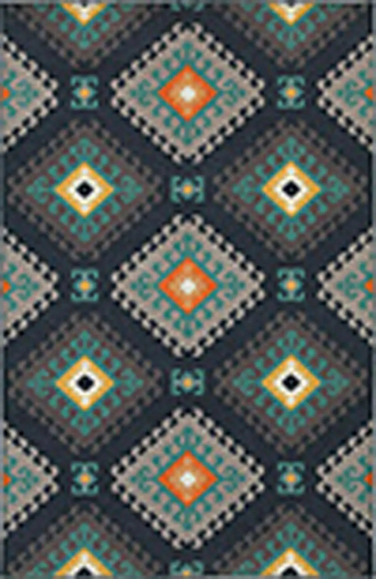 Hampton 4929B Navy / Grey Rug