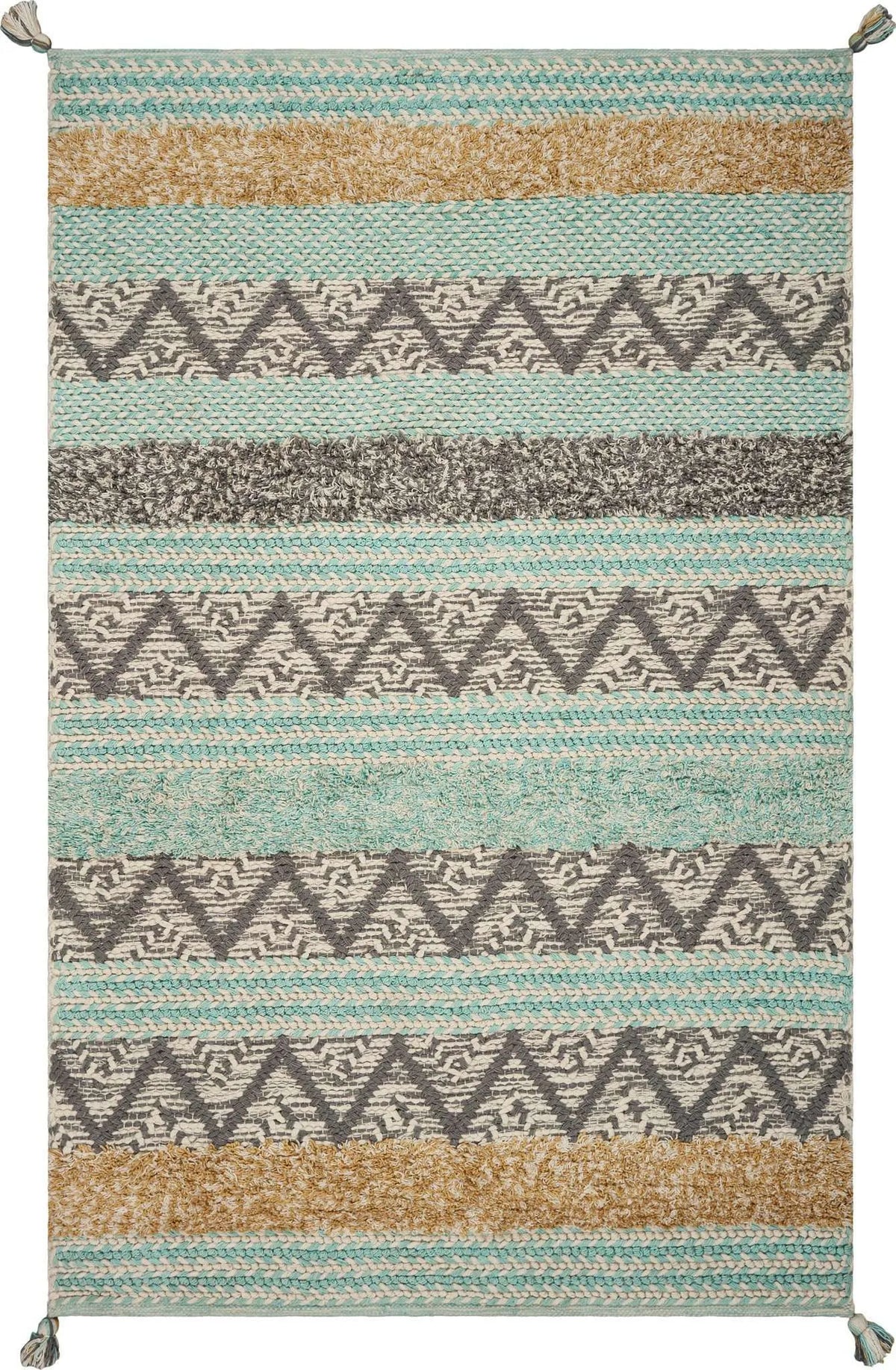 Hang Ten Malibu 853 Hermosa Beach Turquoise Rug - Rug & Home