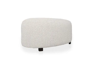 Hannah Ottoman Beige Boucle - Rug & Home