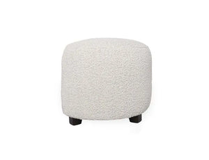 Hannah Ottoman Beige Boucle - Rug & Home