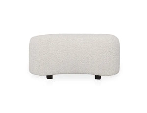 Hannah Ottoman Beige Boucle - Rug & Home