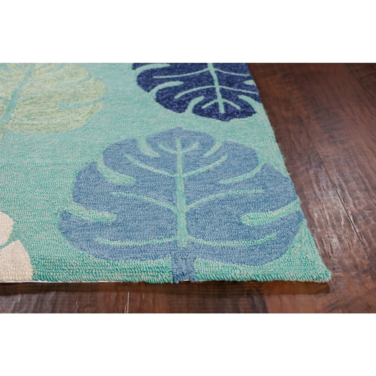 Harbor 4228 Palms Turquoise Rug - Rug & Home