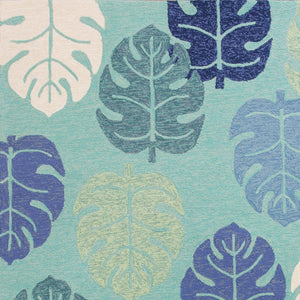 Harbor 4228 Palms Turquoise Rug - Rug & Home