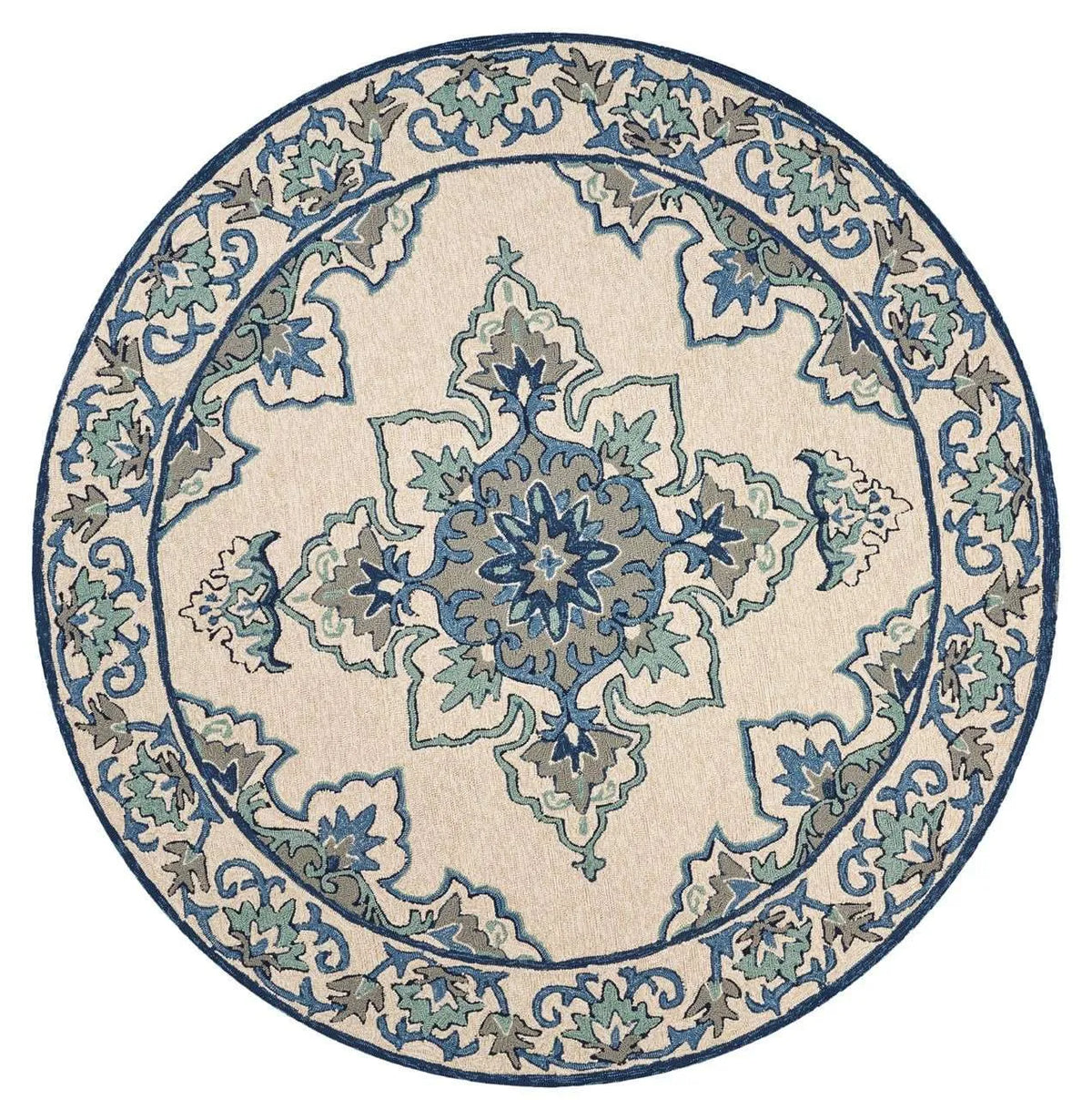 Harbor 4238 Serafina Ivory Blue Rug - Rug & Home