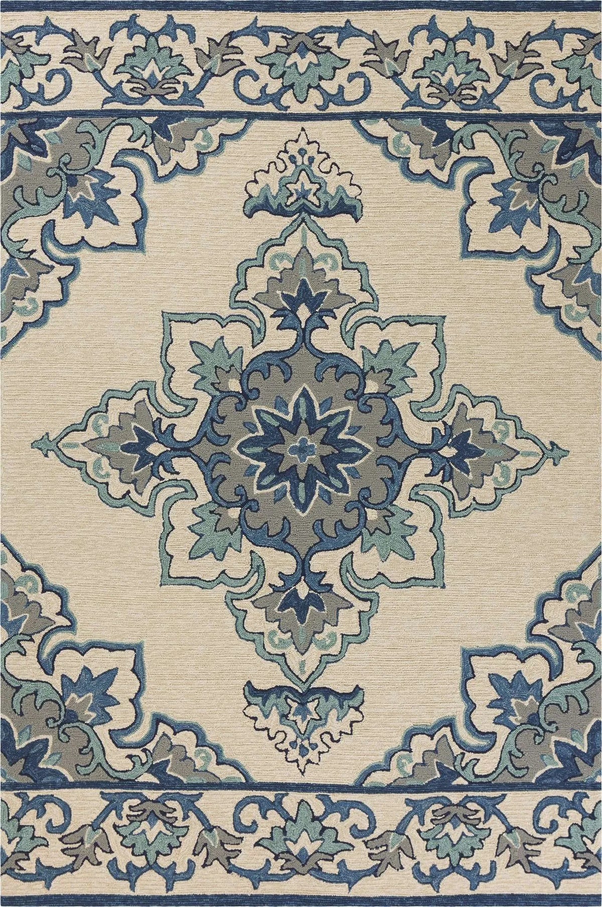 Harbor 4238 Serafina Ivory Blue Rug - Rug & Home