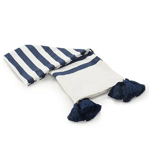 Harbor 80271TNV True Navy Throw Blanket - Rug & Home