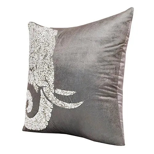 Harlow 08318GYS Grey/Silver Pillow - Rug & Home