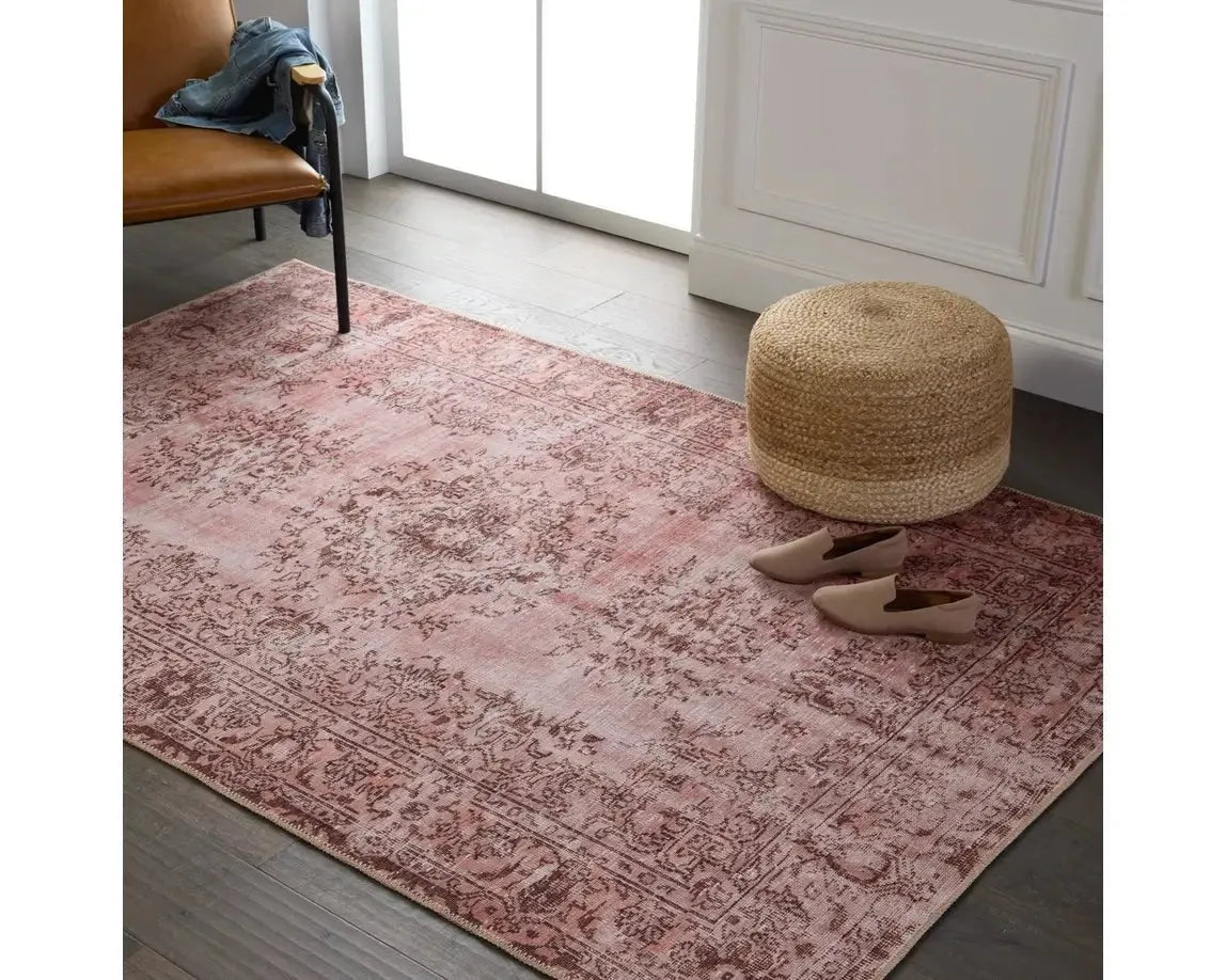 Harman HBL02 Rose/Maroon Rug - Rug & Home