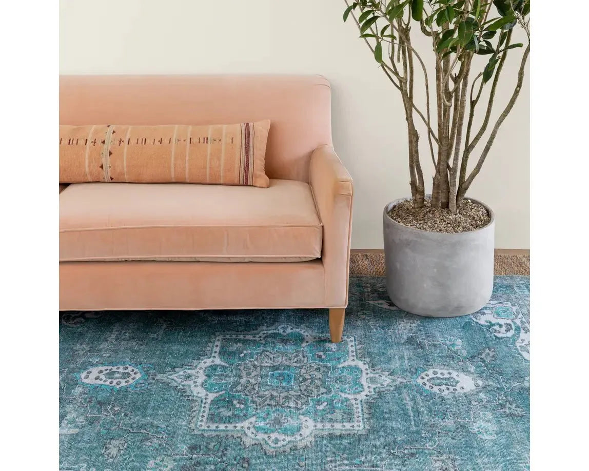 Harman HBL05 Turquoise/Green Rug - Rug & Home