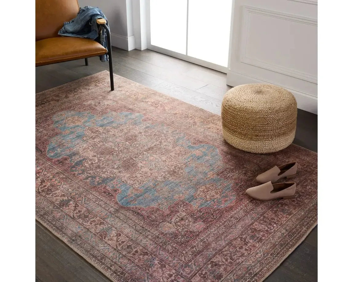 Harman HBL08 Red/Blue Rug - Rug & Home