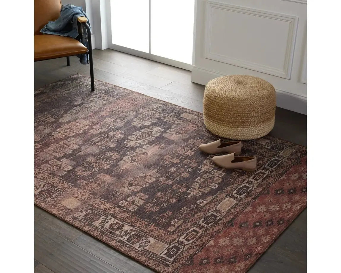 Harman HBL09 Brown/Orange Rug - Rug & Home