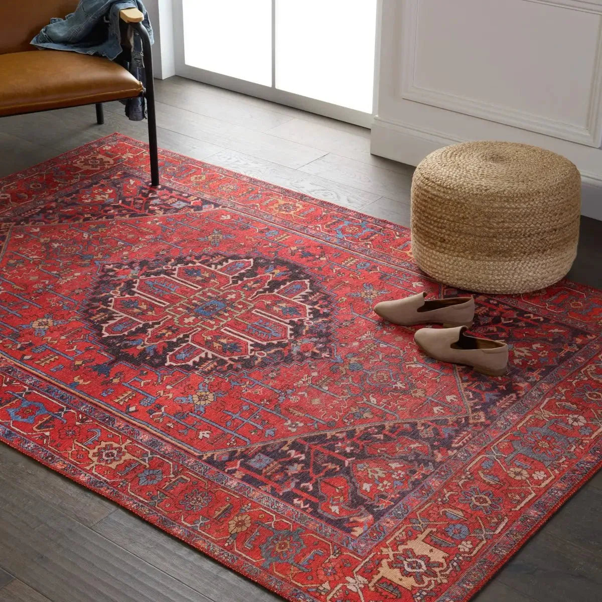 Harman HBL12 Red/Blue Rug - Rug & Home