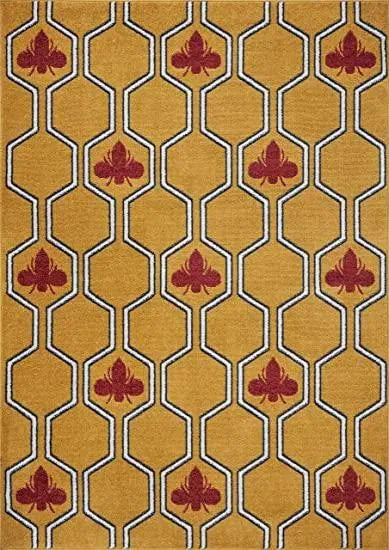 Harmony Lr81681 Yellow/Red/White/Navy Rug