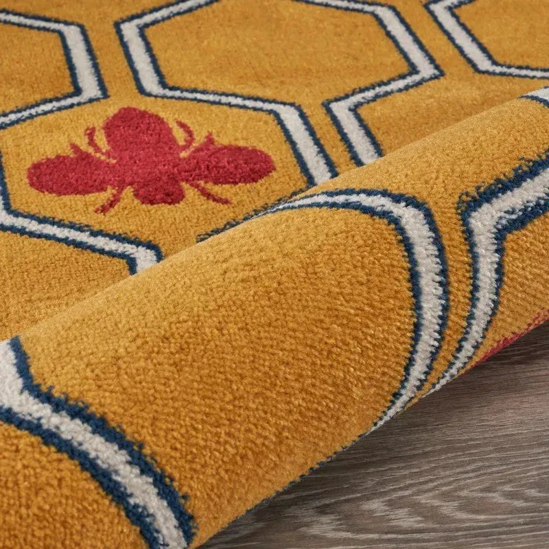 Harmony Lr81681 Yellow/Red/White/Navy Rug