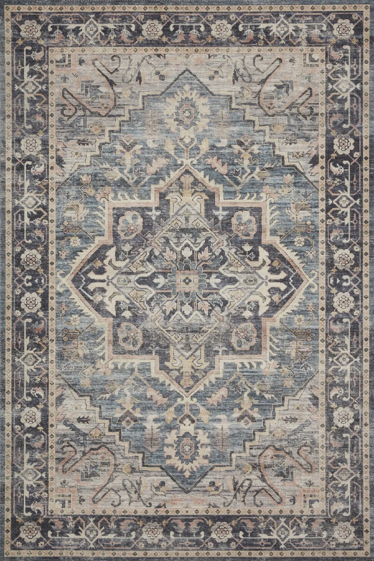 Hathaway Hth-01 Navy/Multi Rug - Rug & Home