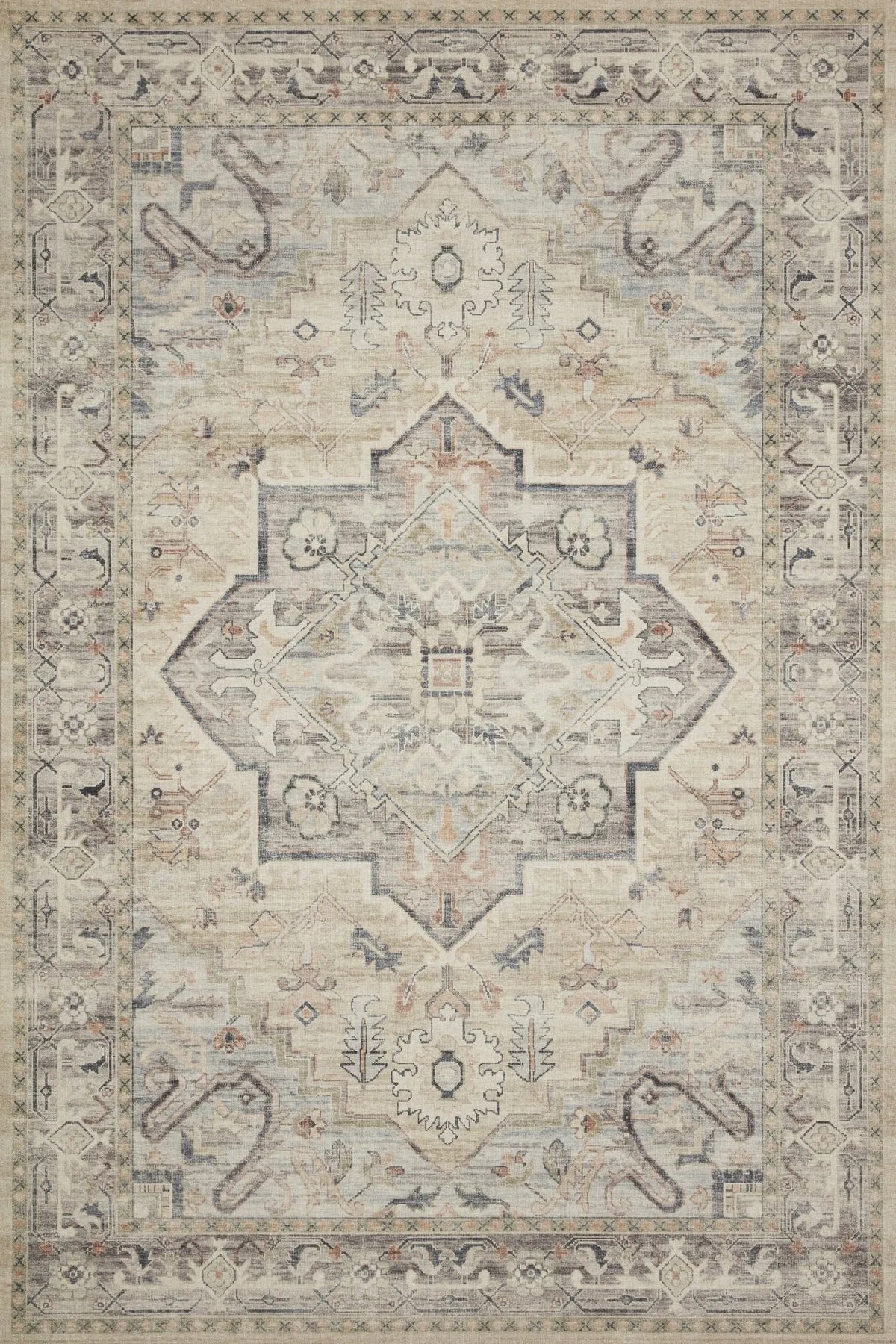 Hathaway Hth-07 Multi/Ivory Rug - Rug & Home