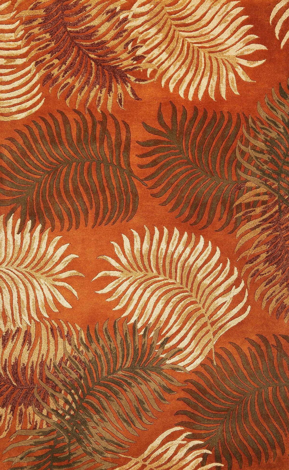 Havana 2623 Fern View Rust Rug - Rug & Home