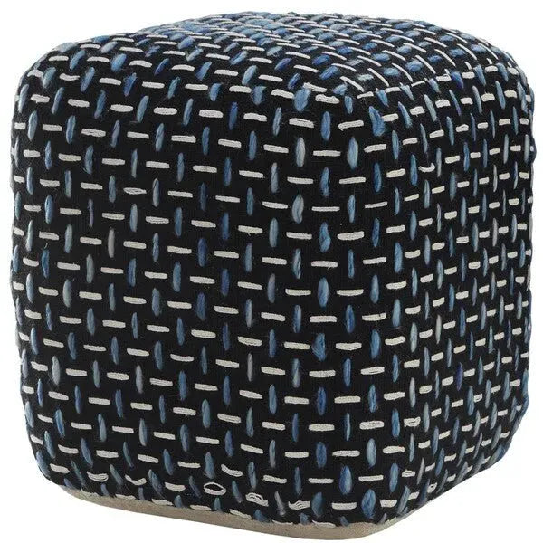 Havana 34022BLU Blue Pouf