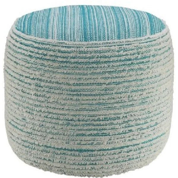 Havana 34024AQU Aqua Pouf - Rug & Home