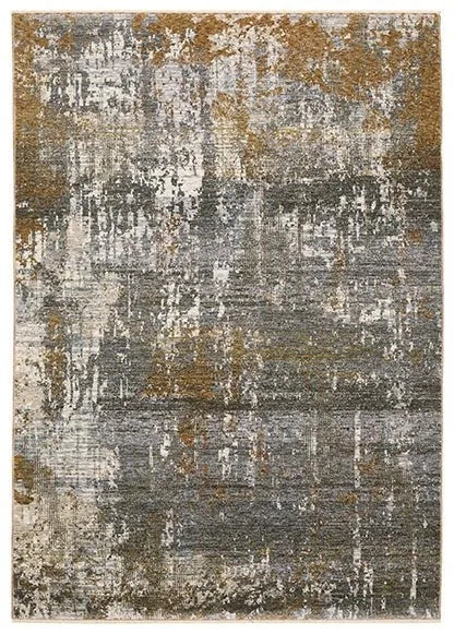 Hayden HAY06 Rust/Grey Rug - Rug & Home