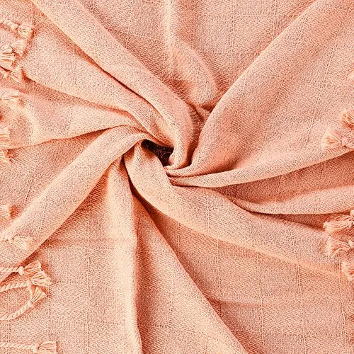 Heather 80213PCH Peach Throw Blanket - Rug & Home