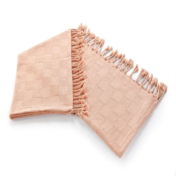 Heather 80213PCH Peach Throw Blanket - Rug & Home