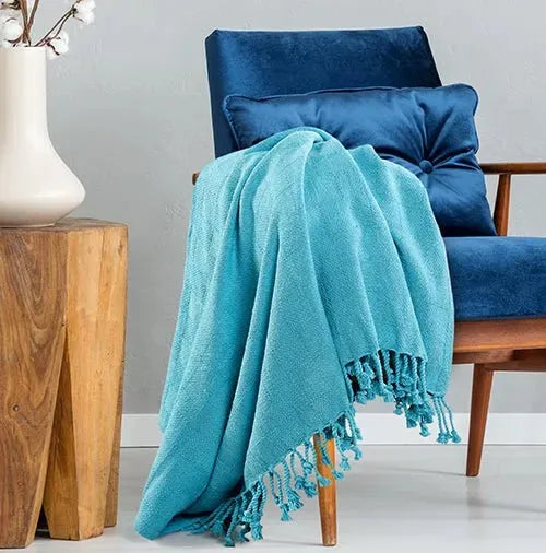 Heather 80261ABL Angel Blue Throw Blanket