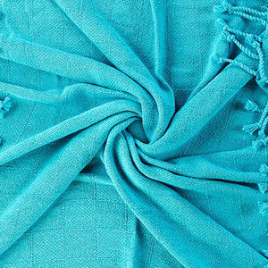 Heather 80261ABL Angel Blue Throw Blanket - Rug & Home