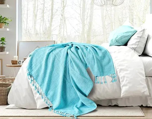 Heather 80261ABL Angel Blue Throw Blanket