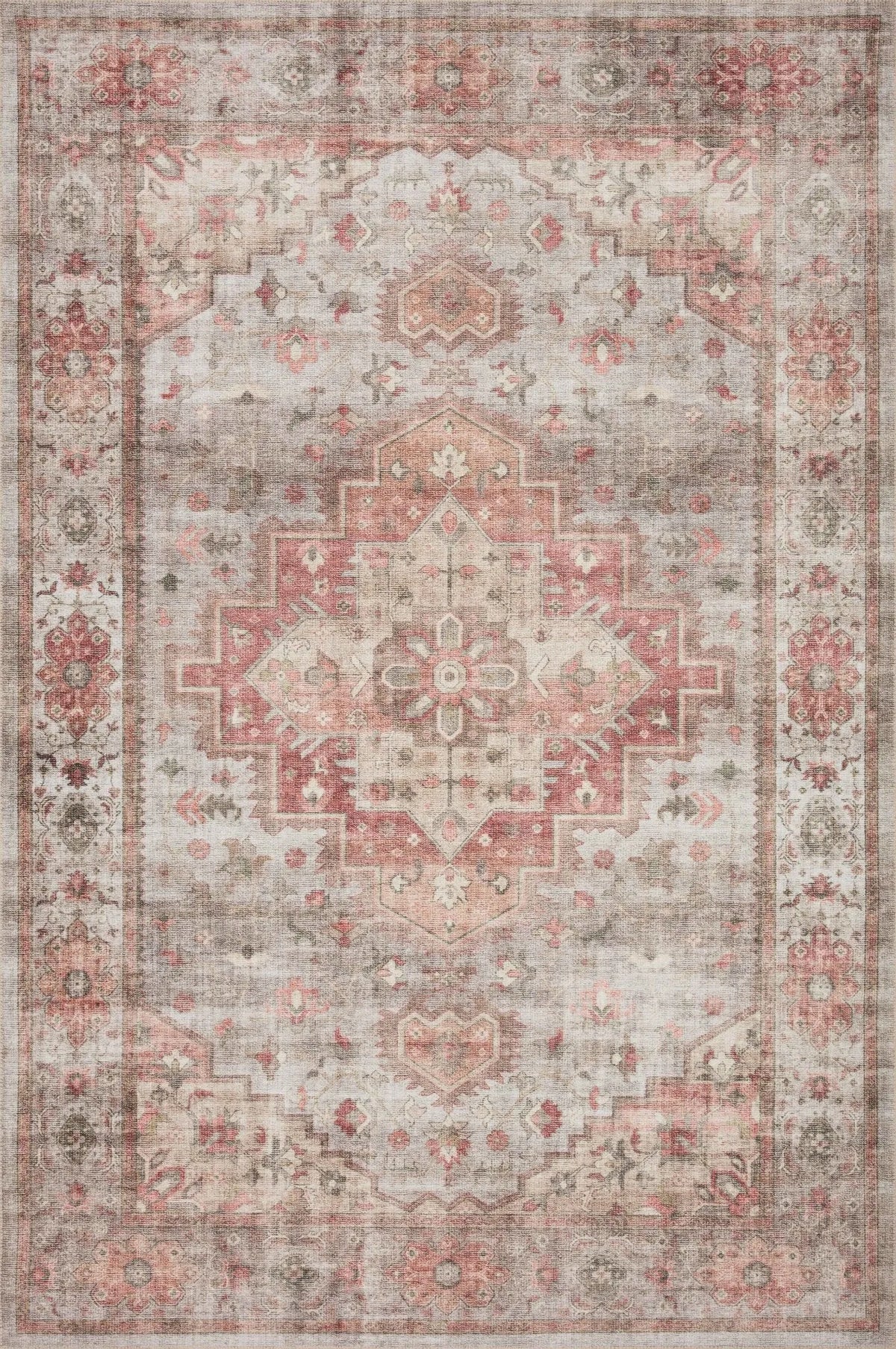 Heidi Hei-02 Dove/Spice Rug - Rug & Home