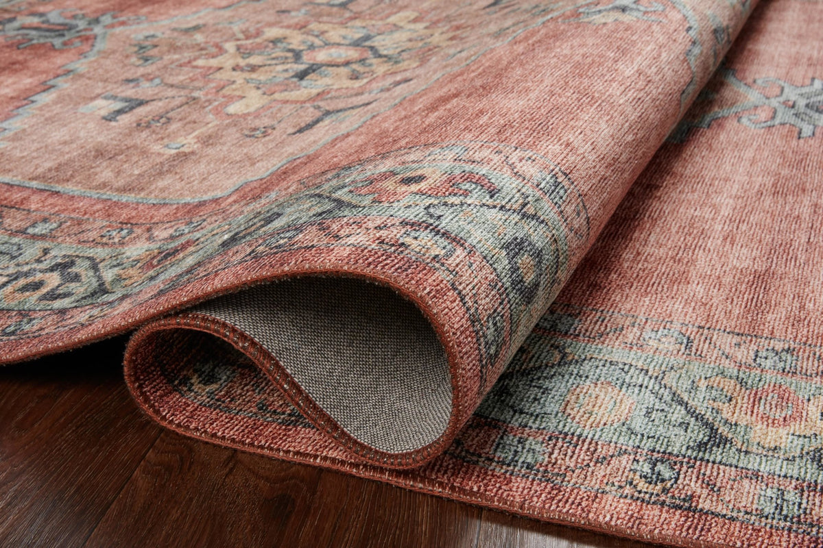 Heidi Hei-05 Spice/Aqua Rug - Rug & Home