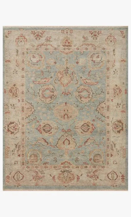 Helena HEL-01 Light Blue/Beige Rug - Rug & Home