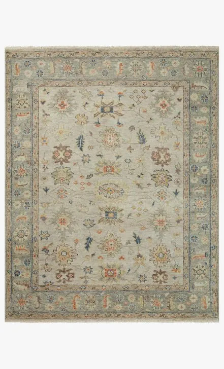 Helena HEL-09 Stone/Multi Rug - Rug & Home