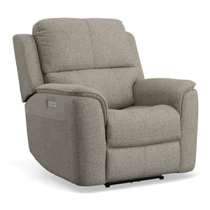 Henry Fabric Power Recliner with Power Headrest and Lumbar - Rug & Home
