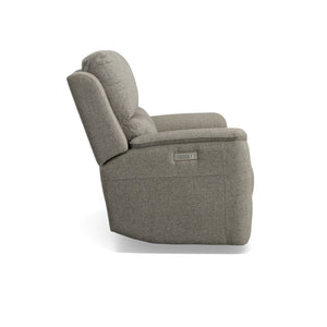 Henry Power Reclining Fabric Loveseat with Power Headrests and Lumbar - Rug & Home