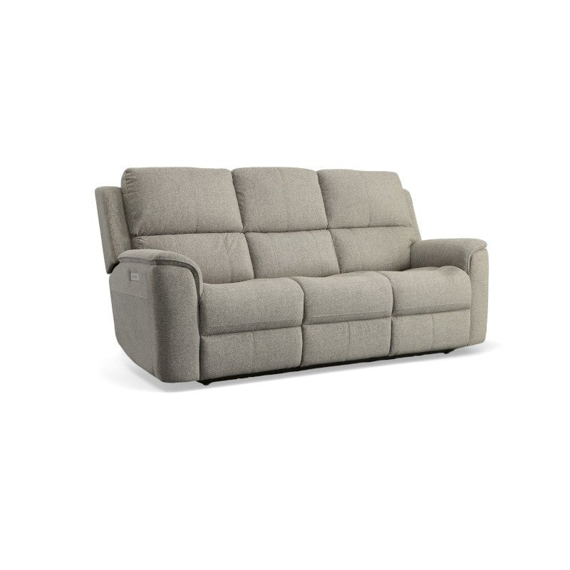 Henry Power Reclining Fabric Sofa with Power Headrests and Lumbar - Rug & Home