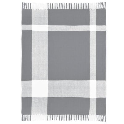 Highland 80283FGW Frost Grey Wht Throw Blanket - Rug & Home