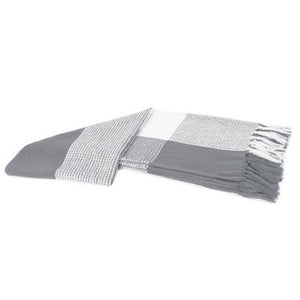 Highland 80283FGW Frost Grey Wht Throw Blanket - Rug & Home