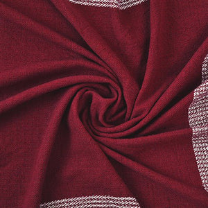 Highland 80284RRW Rio Red/White Throw Blanket - Rug & Home